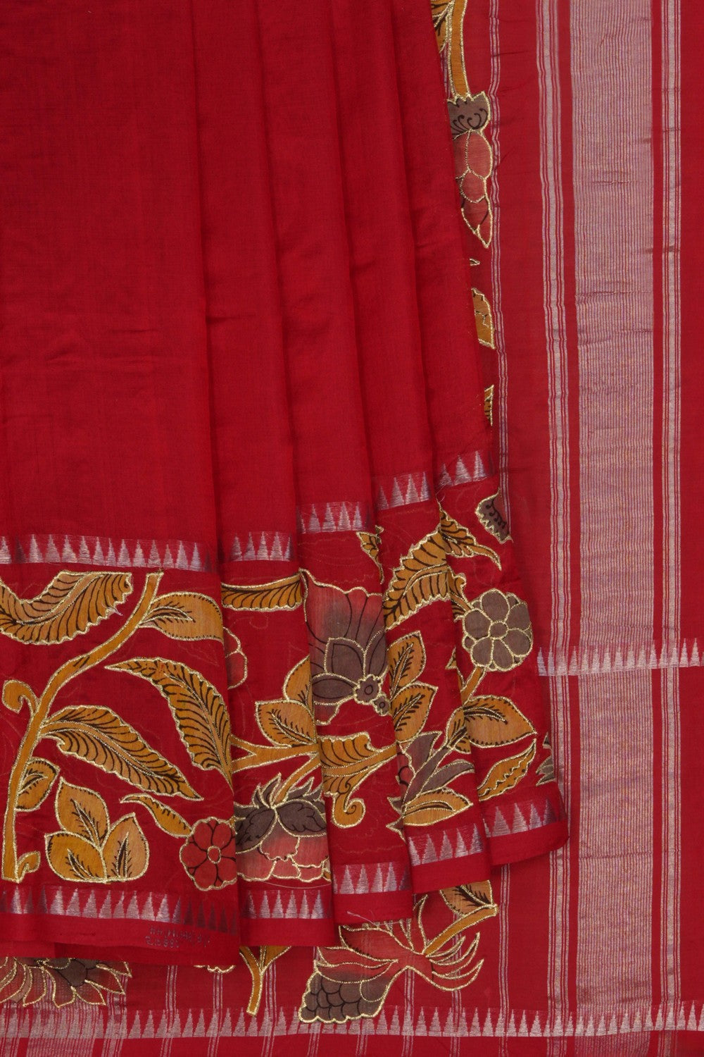 Image of Mangalgiri Embroidery Saree